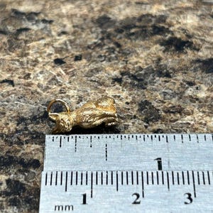 Bronze 3D Cat Pendant, Cat Charm, Kitten Charm, Kitty Charm, Cat Charm, Bronze Cat Charm, Animal Lover Charm, Animal Charm image 5