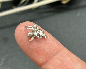 Bear Charm, Bear Pendant, Sterling Silver Charm, Sterling Silver Pendant, California Charm, SUPER TINY CHARM