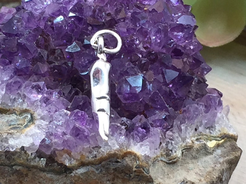 Food Charm Sterling Silver PS1409 Pepper Charm Chile Pepper Charm Chile Pepper Pendant