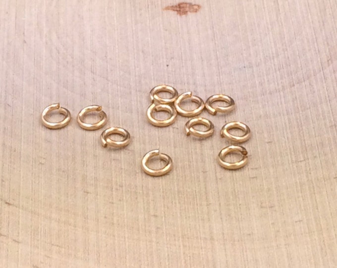 Hard Snap Jump Rings, Locking Jump Rings, Jump Rings, Gold Filled Sterling Silver Jump Rings