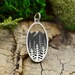 Sterling Silver 925 Tap Shoes Dance Pendant Charm – Moveable 3D Pair, Blue Bunny