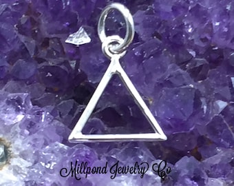 Four Elements Charm, Elements Charm, Fire Element Charm, Sterling Silver Charm, PS01705