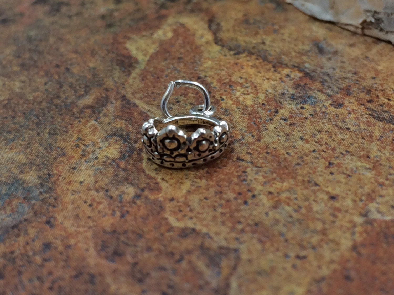 Crown Charm, Silver Crown Charm, Open Crown Charm, Silver Charm, Crown ...