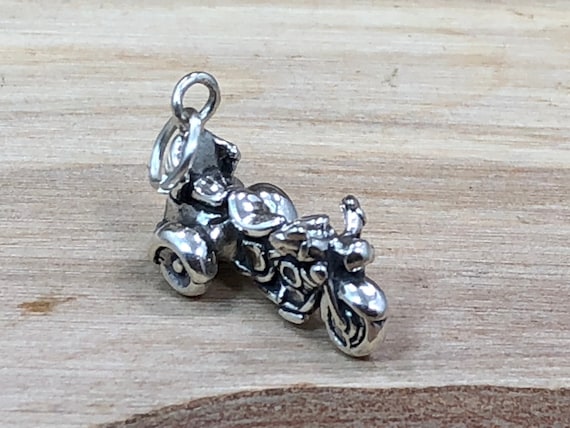 Motorcycle Sterling Silver Bike Charm Motorcycle Sterling Silver Bike Charm