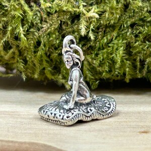 Sterling Silver Genie Charm, Magic Carpet Charm, Magic Charm, Genie Pendant, Magic Genie Charm, Make a Wish