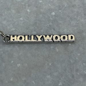 Hollywood Charm, California Charm, California Pendant, California State Charm, Sterling Silver California Charm, Los Angeles Charm