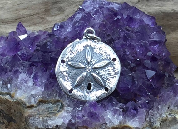 Sand Dollar Charm, Sand Dollar Pendant, Sterling Silver Sand Dollar, Beach Charm, Beach Pendant, Ocean Charm, Ocean Pendant
