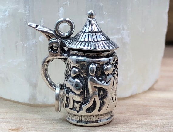 Beer Mug Charm Sterling Silver Beer Mug Charm Sterling Silver