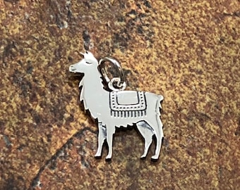 Sterling Silver Llama Charm, Llama Charm, Llama Pendant, Sterling Silver llama Charm, Jewelry Supplies, Sterling Silver