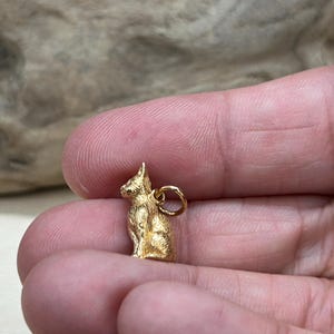Bronze 3D Cat Pendant, Cat Charm, Kitten Charm, Kitty Charm, Cat Charm, Bronze Cat Charm, Animal Lover Charm, Animal Charm image 4