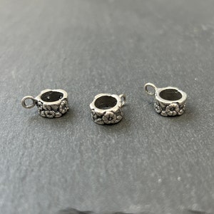 Pendant Adapter for Charm Necklaces Sterling Silver Pendant Adapter for Charm Necklaces Sterling Silver