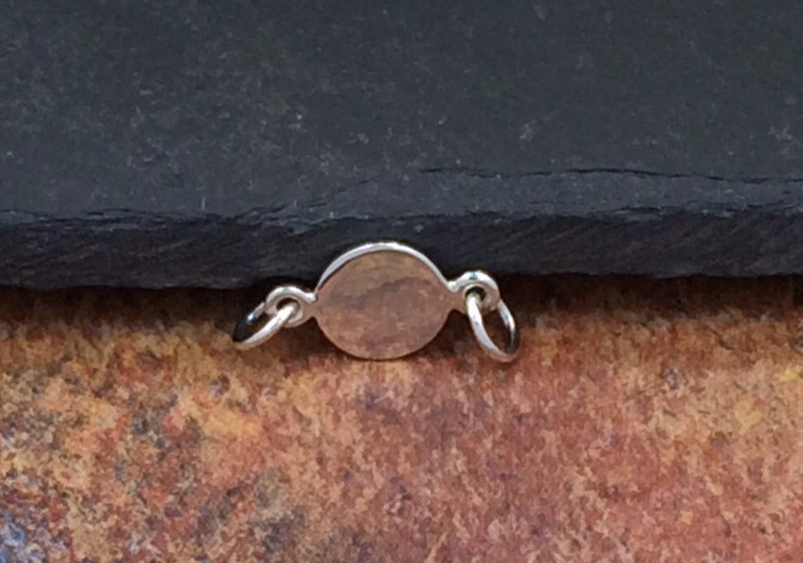 Blank Round Disc Link Round Blank Disc Blank Sterling Etsy