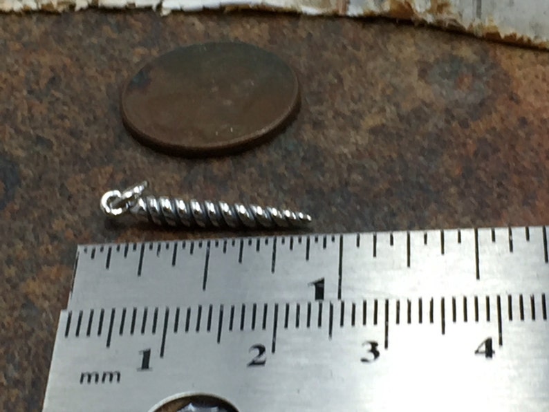 Sterling Silver Unicorn Horn Charm Unicorn Horn Charm PS01561 3D Unicorn Horn Charm Fairy Tale Charm Small Mystical Charm