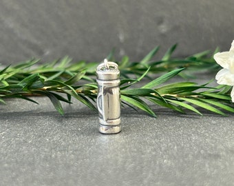 Yoga Mat Charm, Yoga Charm, Fitness Charm, Weightlifting Charm, Exercise Charm, Sterling Silver