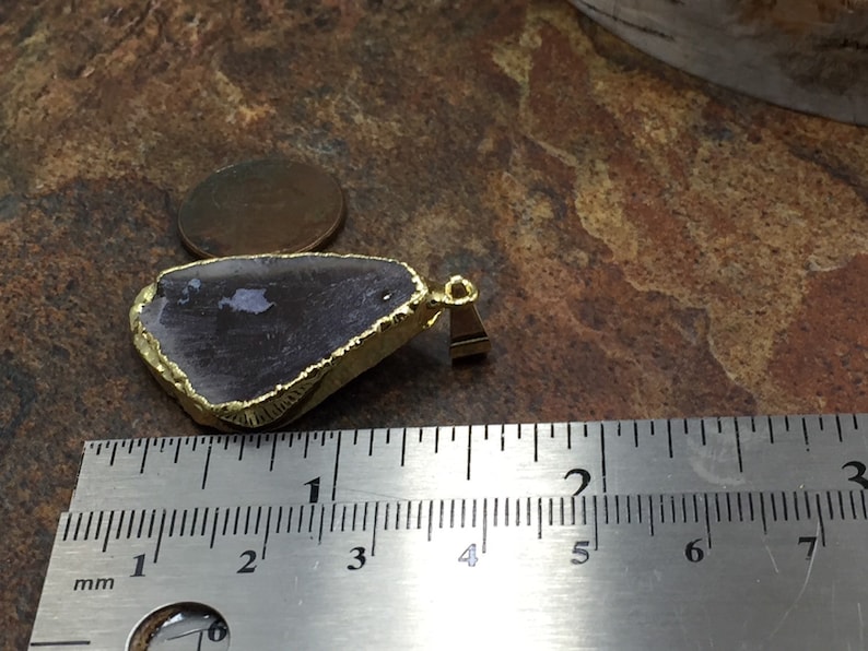 Drusy Free Form Druzy Pendant Gemstone Pendant Druzy Pendant Gold Plated Druzy Druzy PG2601C Druzy Agate Pendant