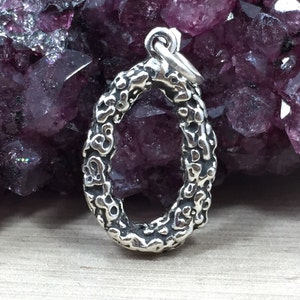 Lei Charm, Hawaiian Lei Charm, Hawaii Charm, Hawaii Pendant, Sterling Silver Charm, Tropical Charm, PS06105