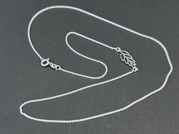 Sterling Silver 18 Inch Fern Chain, Necklace Chains, Fern