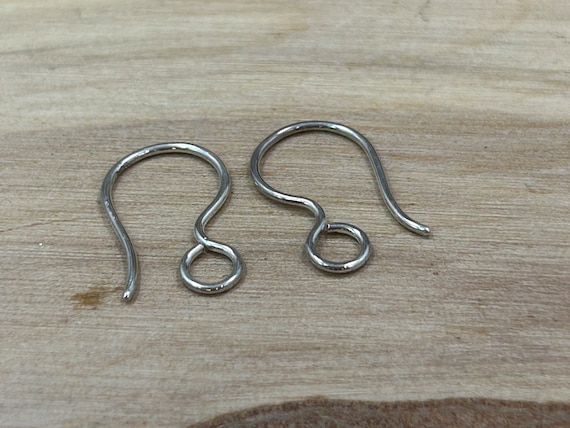 Sterling Silver French Hook Earring, Sterling Silver French Hook Earwires, Sterling Silver Ear Wires, Earring Components, 1 Pair