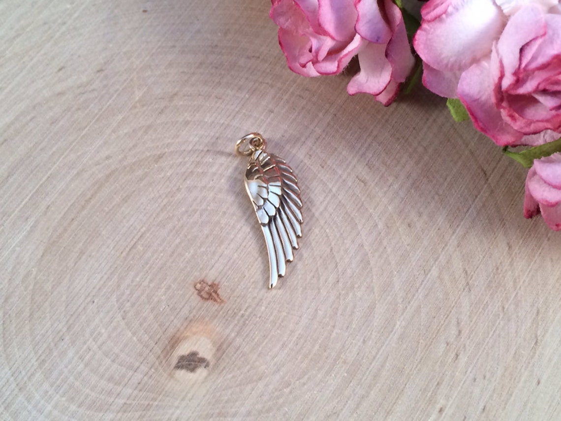 Angel Wing Charm Angel Wing Pendant Bronze Angel Wing Charm Etsy