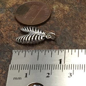 Ribcage Charm, Rib Cage Charm, Zombie Charm, Silver Ribcage Charm ...