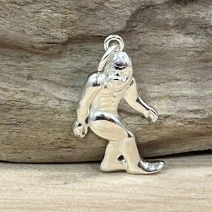 Bigfoot Charm, Sasquatch Charm, Bigfoot Pendant, Sasquatch Pendant, Sterling Silver Charm