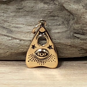 Bronze Charm with All Seeing Eye, All Seeing Eye Charm, All Seeing Eye Pendant, Bronze Charm