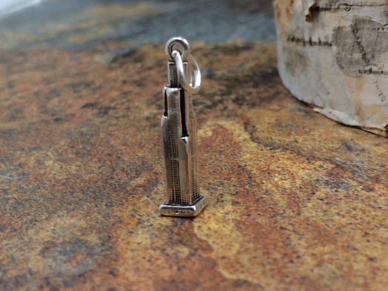Sterling Silver Pendant Chicago Tower Charm Chicago Chicago Tower PS06121 Sterling Silver Charm