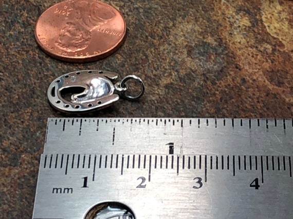 Small Horseshoe Charm Sterling Silver Small Horseshoe Charm Sterling Silver