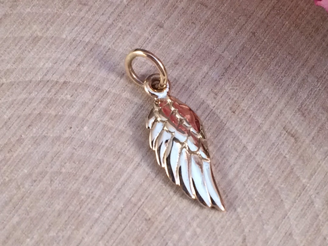 Wing Charm, Angel Wing Charm, Angel Wing Pendant, Bronze Angel Wing Charm, Feather Charm