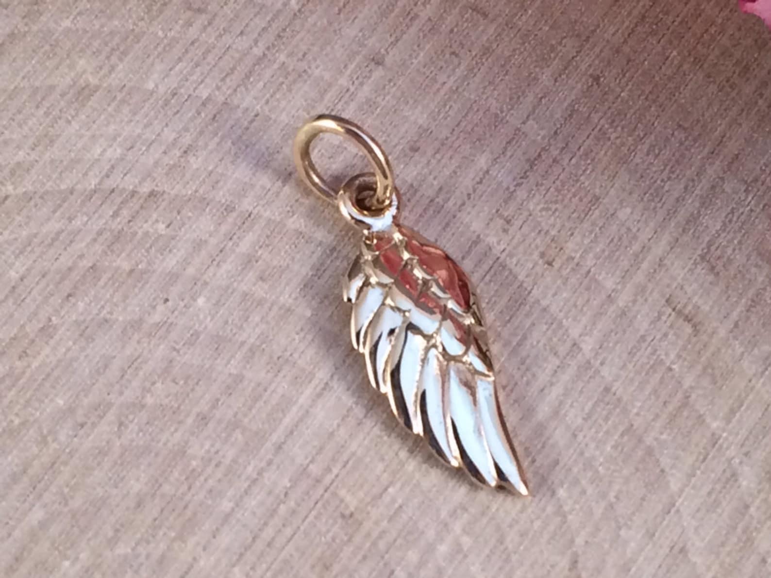 Wing Charm Angel Wing Charm Angel Wing Pendant Bronze Angel Etsy