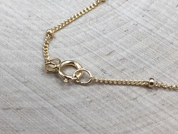 Necklace Chain Replacement Chain Gold Filled Chain Saturn Curb Chain Necklaces 18 Inch Chain