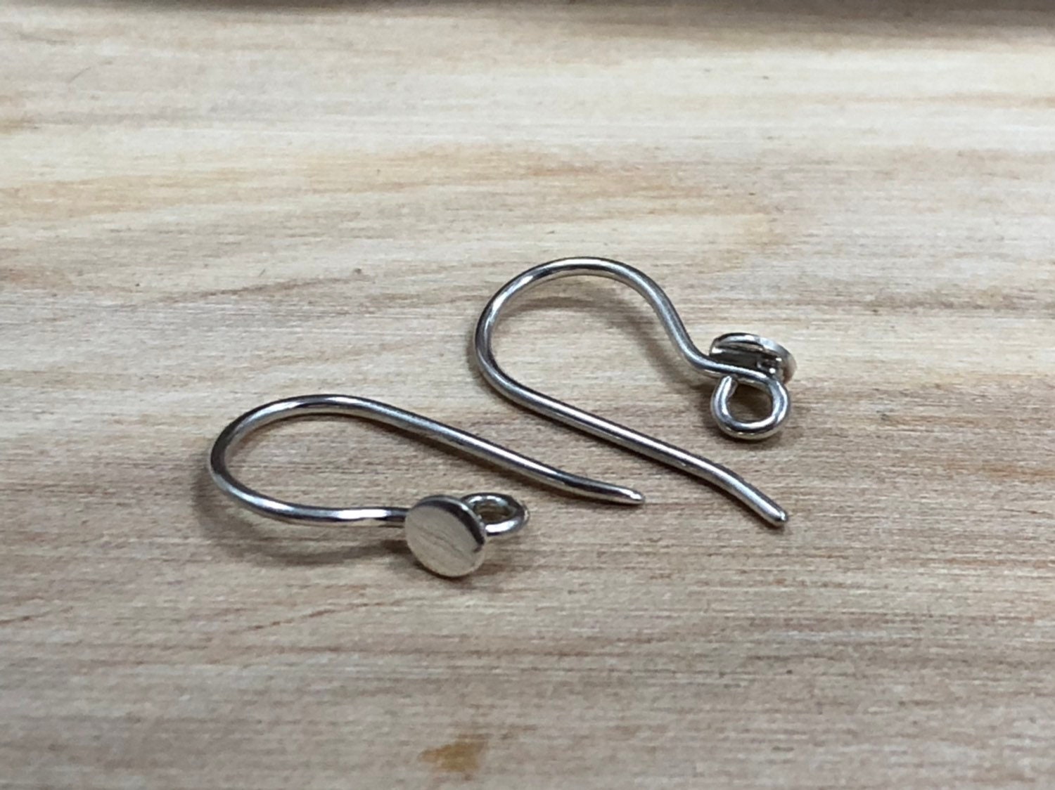 Sterling Silver Long French Hook Earring with Large Loop