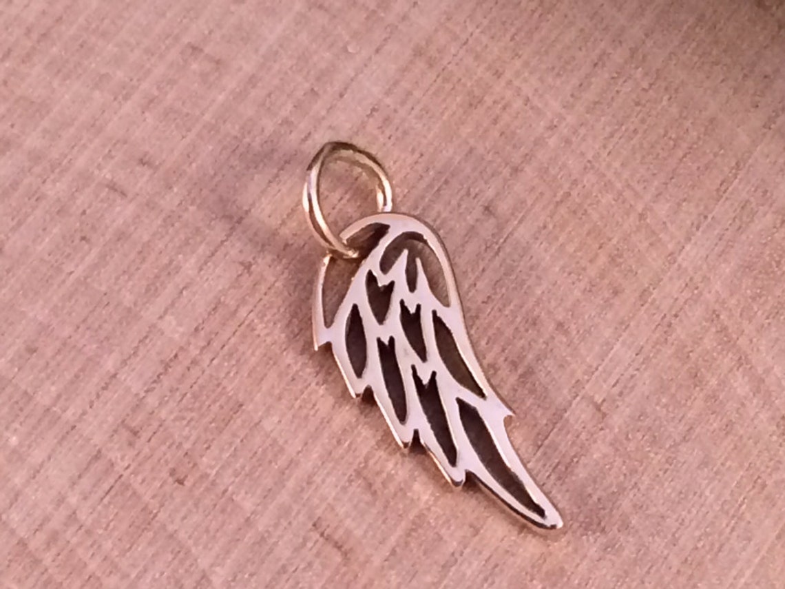 Angel Wing Charm Angel Wing Pendant Bronze Angel Wing Charm Etsy