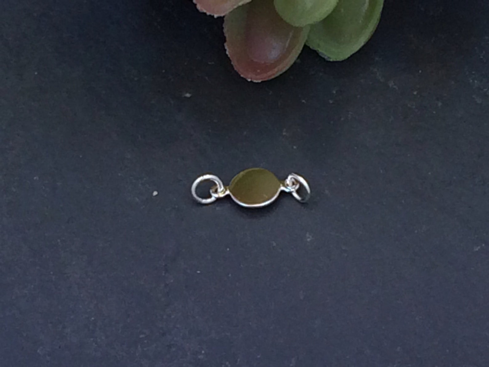 Blank Round Disc Link Round Blank Disc Blank Sterling Etsy