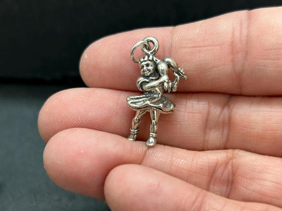 3D Maracas Charmt Sterling Silver 3D Maracas Charmt Sterling Silver