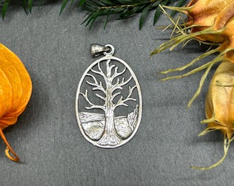 Sterling Silver Tree of Life Pendant, Tree of Life Pendant, Tree of Life Charm, Family Tree Pendant, Family Tree Charm