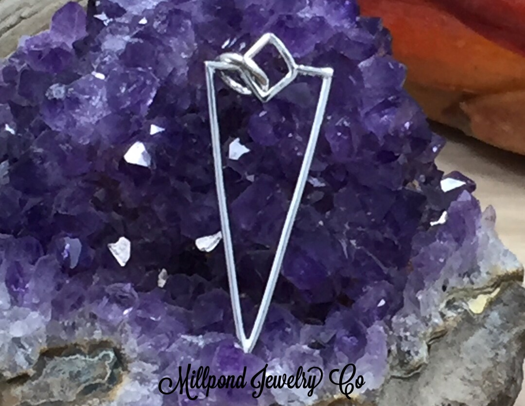 Triangle Pendant, Open Triangle Pendant, Wire Triangle