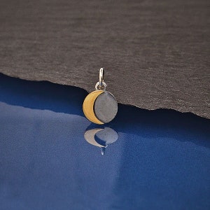 Moon Charm, Talisman Charm, Crescent Moon Charm, Moon Pendant, Celestial Charm, Sterling Silver, Moon Charm TINY CHARM