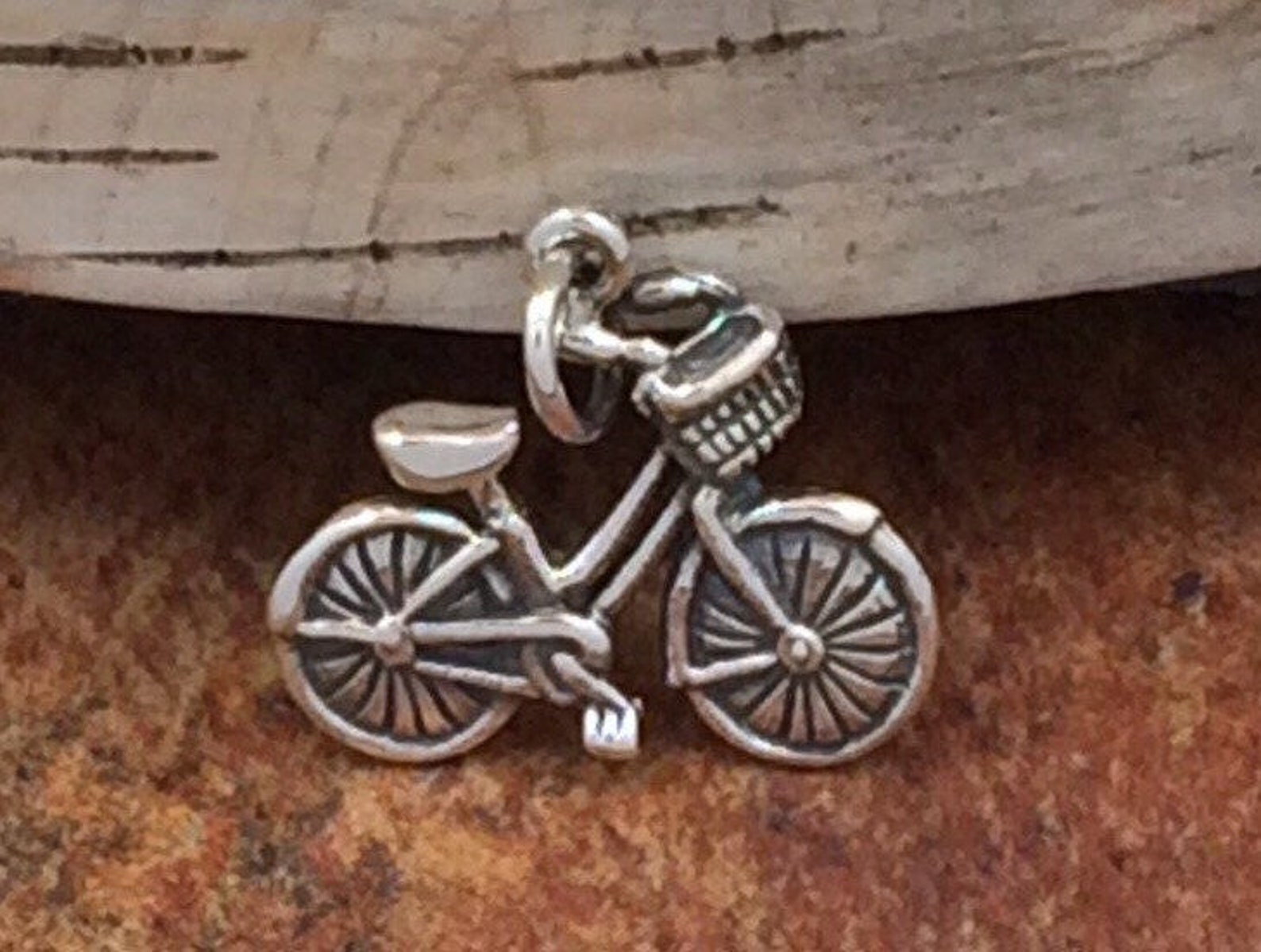 Bicycle Charm Bike Charm Sterling Silver Bicycle Charm Etsy
