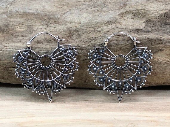 Beadwork Finding - Mandala, 31mm per pair Beadwork Finding - Mandala, 31mm per pair