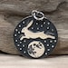 Sterling Silver Rabbit Over the Moon Pendant, Sterling Silver Rabbit ...