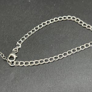 Sterling Silver Bracelet, Sterling Silver Charm Bracelet, Double Link Curb Chain Bracelet, Charm Bracelet, Sterling Silver Bracelet