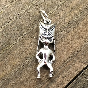 Tiki Charm, Tiki Pendant, Hawaii Charm, Hawaii Pendant, Hawaiian Charm, Sterling Silver Charm, Sterling Silver Pendant