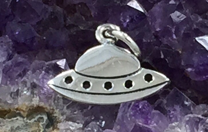 UFO Charm, Flying Saucer Charm, Spaceship Charm, Space Charm, Outer S…