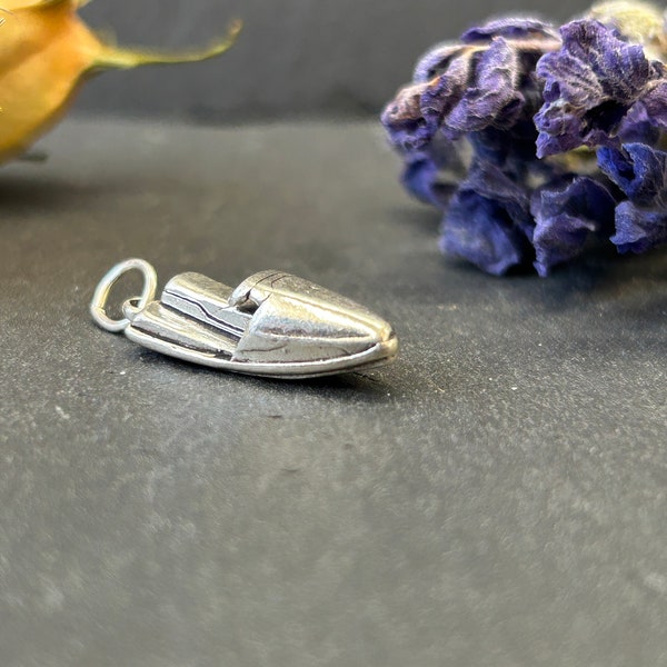 Water Craft Charm, Water Sports Charm, Boating Charm, Ocean Charm, Ocean Pendant, Beach Charm, Lake Charm, Lake Pendant, Sterling Silver