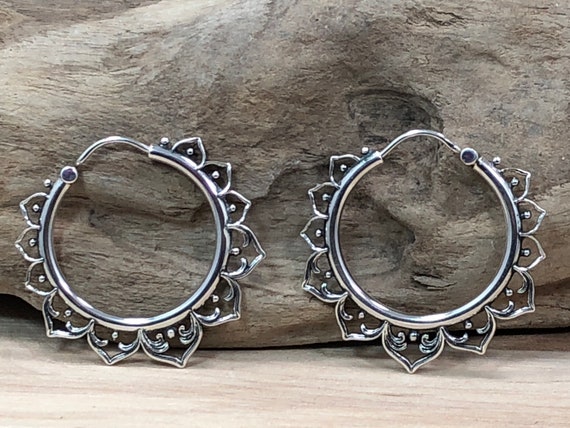 Beadwork Finding - Mandala, 31mm per pair Beadwork Finding - Mandala, 31mm per pair