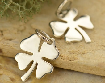 Four Leaf Clover Charm, Sterling Silver Four Leaf Clover, Four Leaf Clover Pendant, Sterling Silver Pendant, Sterling Silver Charm, PS0172