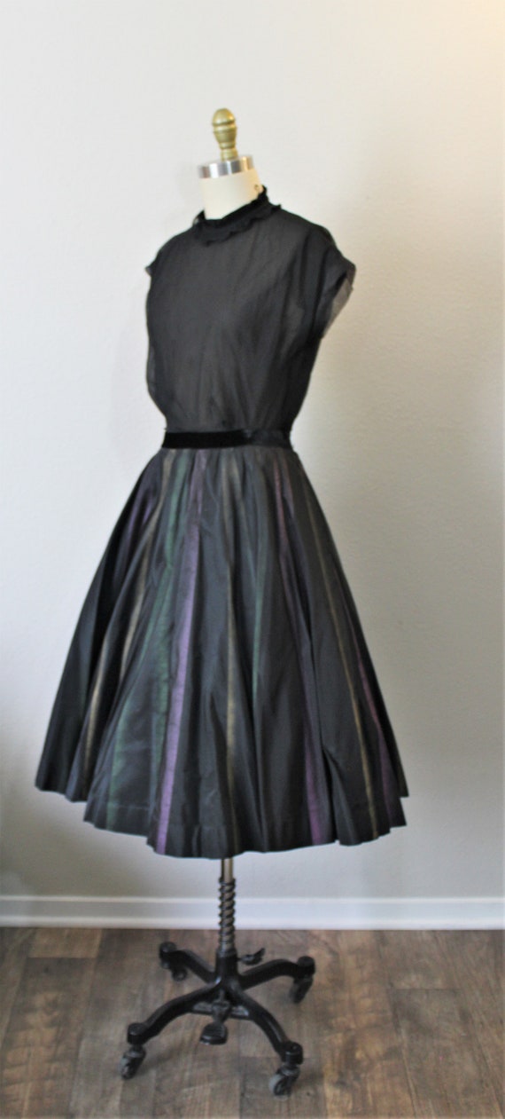 50s Circle Skirt / Vintage 1950s atomic Joe David… - image 8