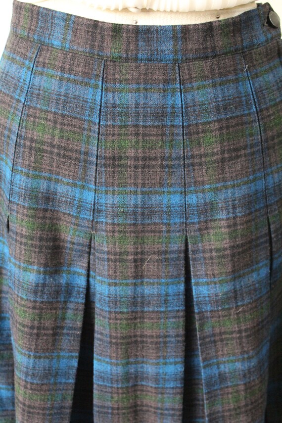 Vintage 1950s Blue Black Early PENDLETON Shadow B… - image 8