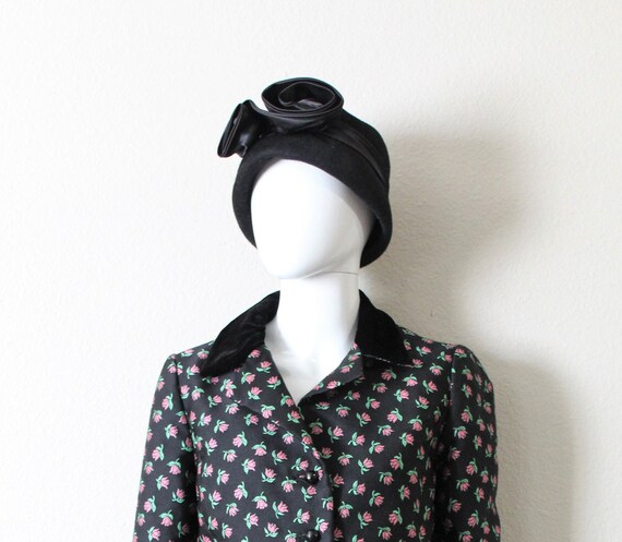 Vintage 1950s 1940s Glenover Henry Pollack Black … - image 2